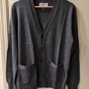 Jack Spade Button Front Wool Cardigan - Mens Medium
